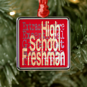Adorno Metálico High School Freshman Extraordinaire