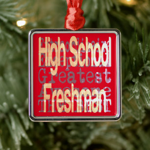 Adorno Metálico High School Freshman Extraordinaire