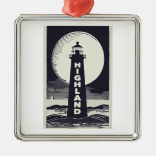 Adorno Metálico Highland Lighthouse Massachusetts Moon