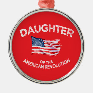 Adorno Metálico Hija de la Revolución Americana DAR Star USA