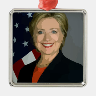 Adorno Metálico hillary clinton