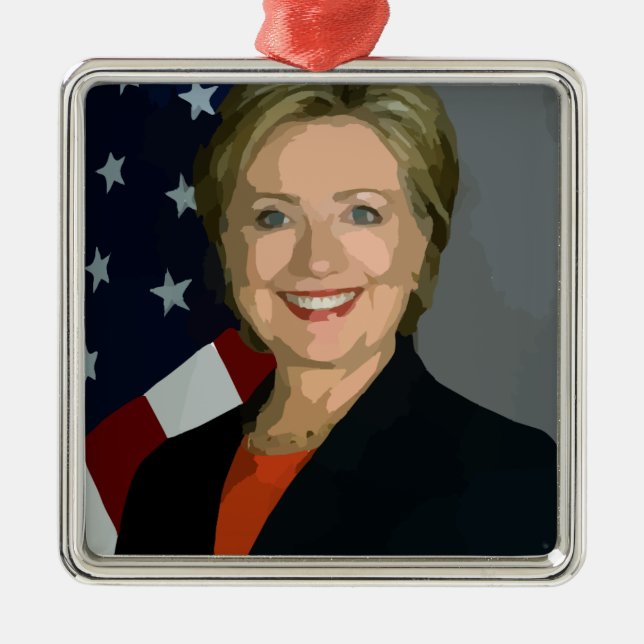 Adorno Metálico hillary clinton (Frente)