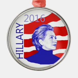 Adorno Metálico Hillary Clinton 2016
