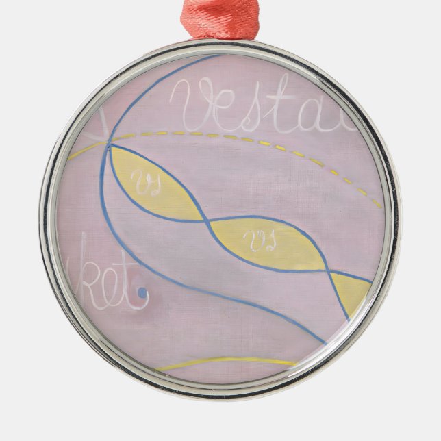 Adorno Metálico Hilma af Klint - Eros Series, no. 2, 1907 (Frente)