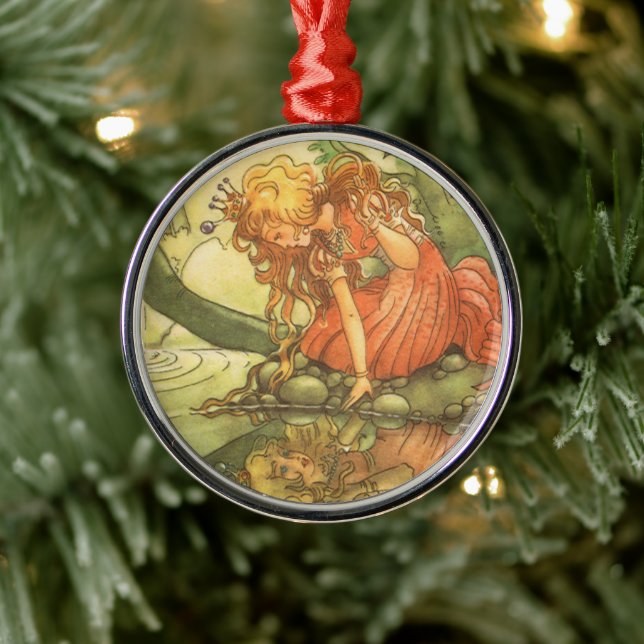 Adorno Metálico Historia de hadas de la época, princesa de príncip (Árbol)