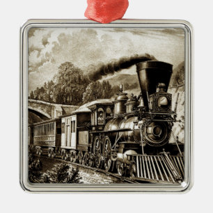 Adorno Metálico Historial de locomotoras de motores de vapor