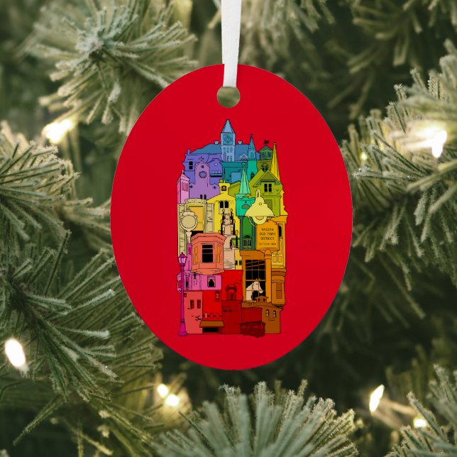 Adorno Metálico Histórico arcoiris de Galena Illinois (in situ)