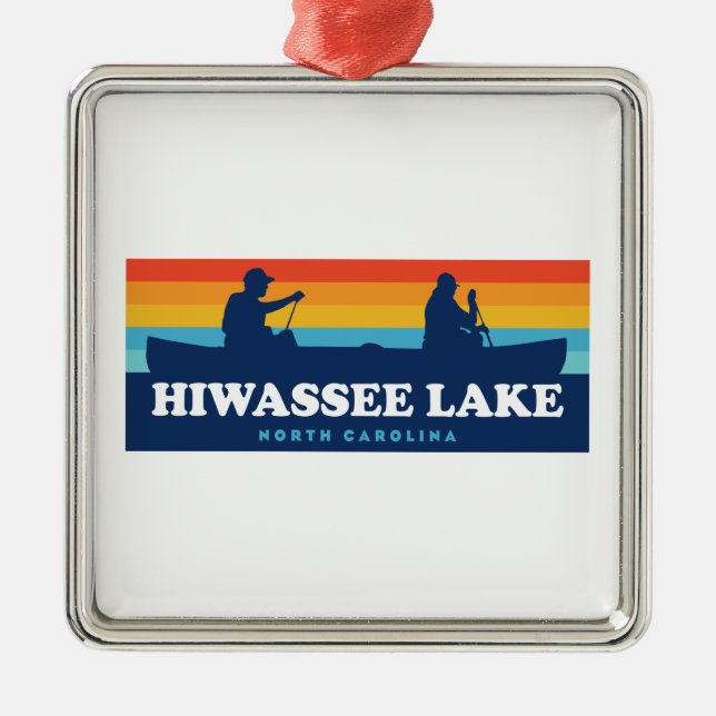 Adorno Metálico Hiwassee Lake North Carolina Canoe (Frente)