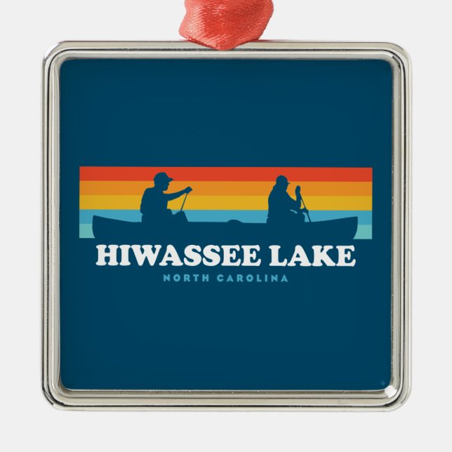 Adorno Metálico Hiwassee Lake North Carolina Canoe (Frente)