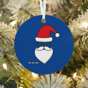 Adorno Metálico Ho Ho Ho Santa Claus
