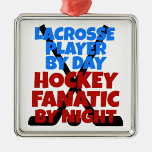 Adorno Metálico Hockey Lover Lacrosse Player