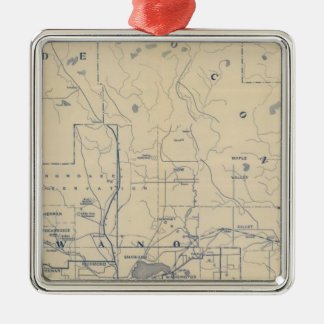 Adorno Metálico Hoja de ruta para bicicletas de Wisconsin 5