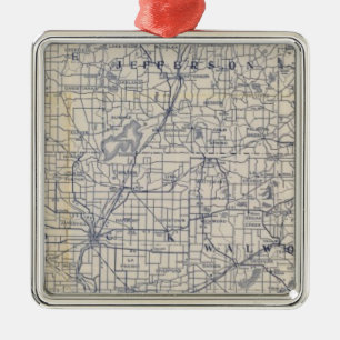 Adorno Metálico Hoja de ruta para bicicletas de Wisconsin 7