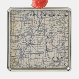 Adorno Metálico Hoja de ruta para bicicletas de Wisconsin 7