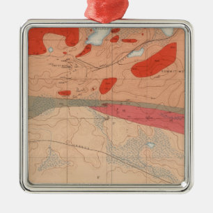 Adorno Metálico Hoja detallada de geología XXIX