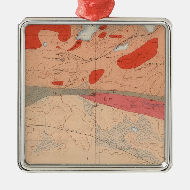 Adorno Metálico Hoja detallada de geología XXIX (Frente)