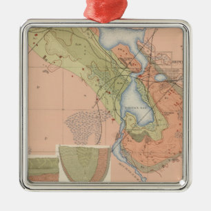 Adorno Metálico Hoja detallada XI de la geología