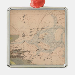 Adorno Metálico Hoja detallada XVIII de la geología