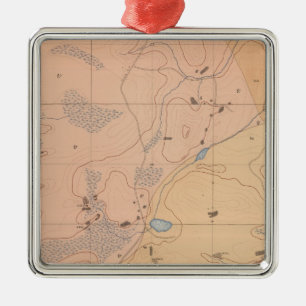Adorno Metálico Hoja detallada XXI de la geología