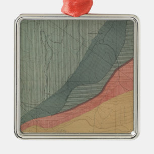 Adorno Metálico Hoja especial de Hunter Park Atlas Mapa