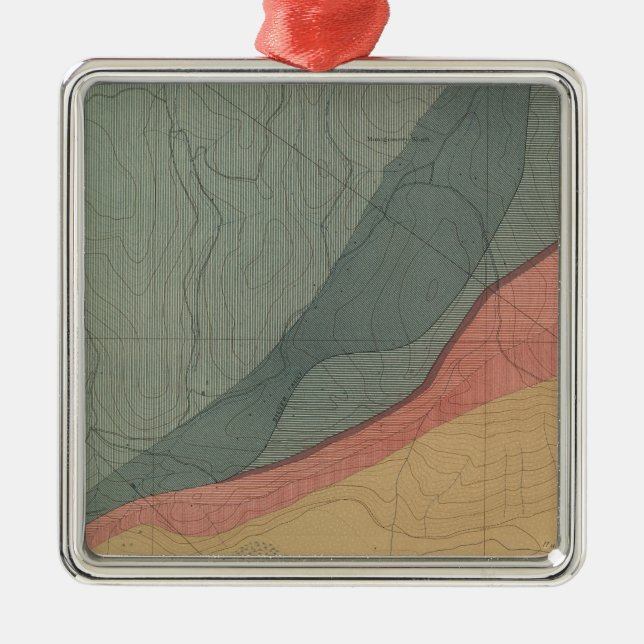 Adorno Metálico Hoja especial de Hunter Park Atlas Mapa (Frente)