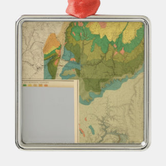 Adorno Metálico Hojas geológicas de mapas