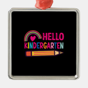 Adorno Metálico Hola Kindergarten