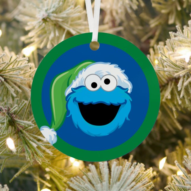 Adorno Metálico Holiday Cookie Monster (in situ)