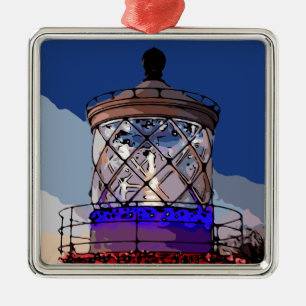 ADORNO METÁLICO HOLIDAY LIGHTHOUSE