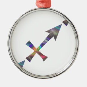 Adorno Metálico holograma Sagittarius