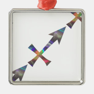 Adorno Metálico holograma Sagittarius