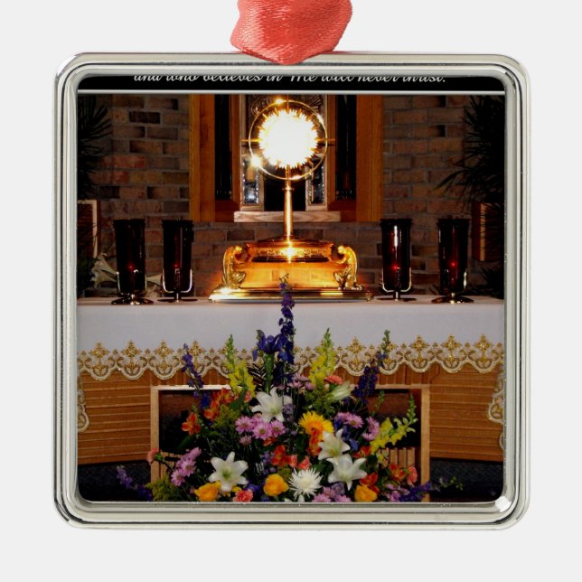 Adorno Metálico Holy Eucharist Holy Communion (Frente)