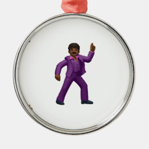 Adorno Metálico Hombre bailando de emoji