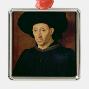 Adorno Metálico Hombre con un vidrio de vino