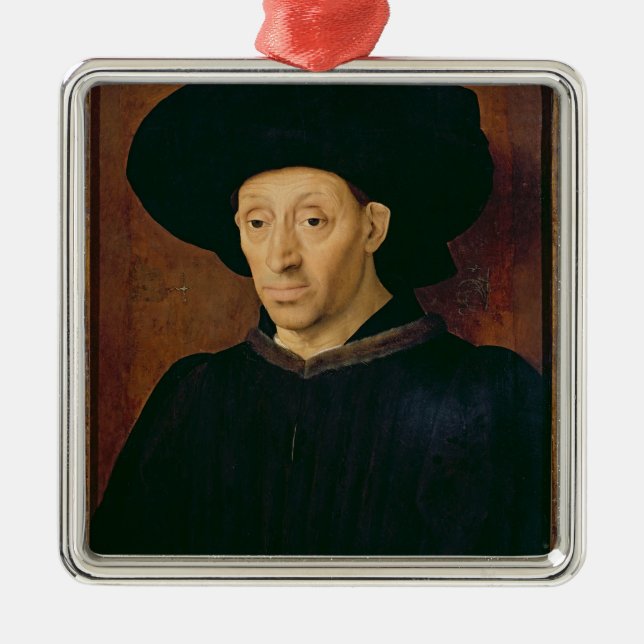 Adorno Metálico Hombre con un vidrio de vino (Frente)