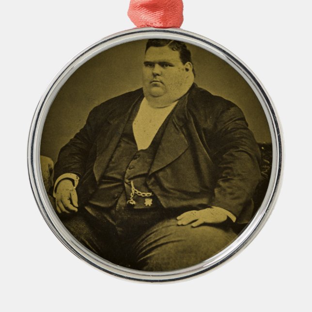 Adorno Metálico Hombre de la grasa del acto secundario del (Frente)