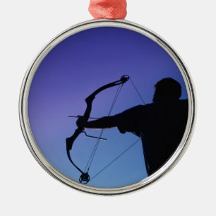 ADORNO METÁLICO HOMBRE DEL ARCO DE LA SILUETA DE ARCHER