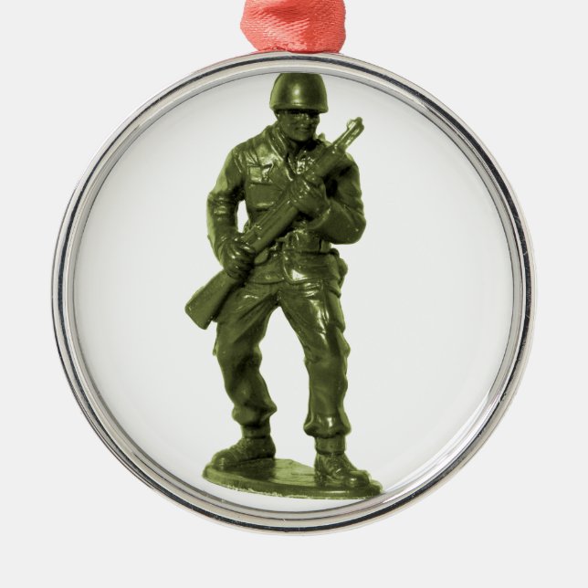Adorno Metálico Hombre verde del ejército (Frente)