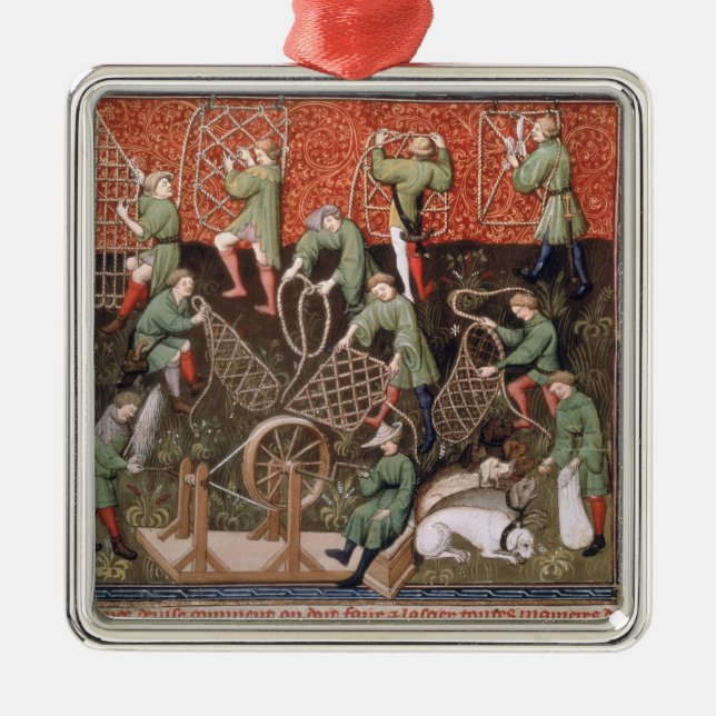 Adorno Metálico Hombres con las redes (Frente)