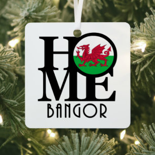 Adorno Metálico HOME Bangor Wales