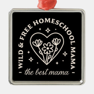 Adorno Metálico Homeschool mamá homeschooling mamá divertido lindo
