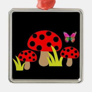 Adorno Metálico Hongos