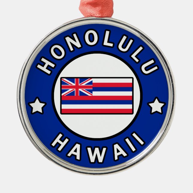 Adorno Metálico Honolulu Hawaii (Frente)