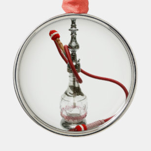 Adorno Metálico Hookah Water Pipe