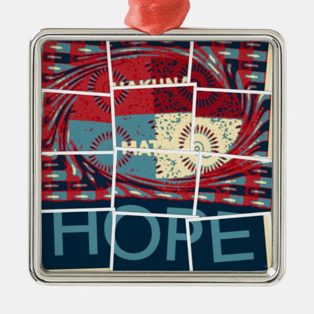 Adorno Metálico Hope Hakuna Matata (Frente)