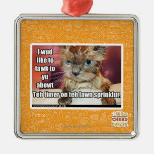 Adorno Metálico Horno de rociador de césped