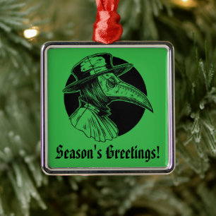 Adorno Metálico Horror de Gótico de plaga médico