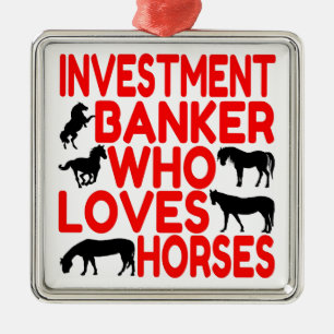 Adorno Metálico Horse Lover Investment Banker