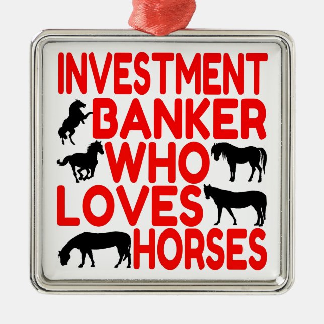 Adorno Metálico Horse Lover Investment Banker (Frente)
