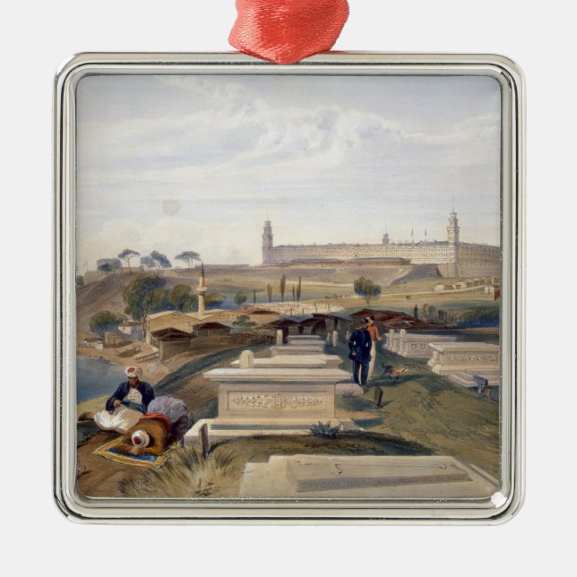 Adorno Metálico Hospital y cementerio, Scutari, placa 'del SE (Frente)